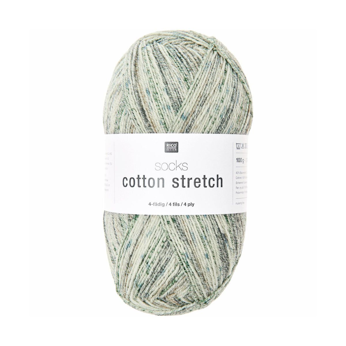 Socks Cotton Stretch de Rico Design coloris 012 Blueberries