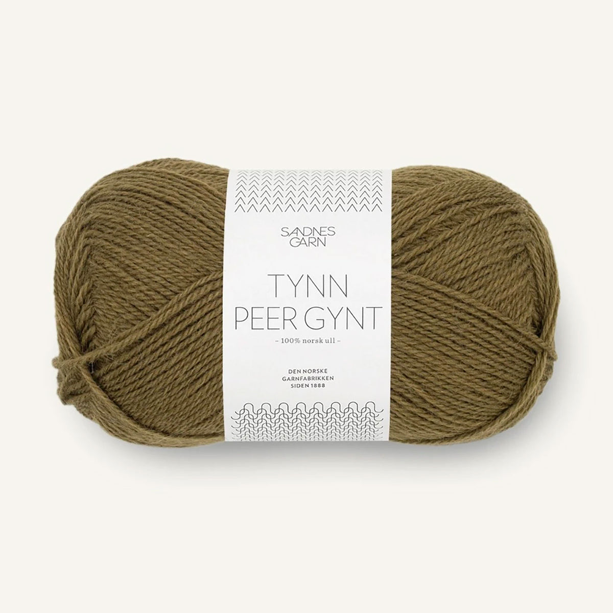 Pelote de Tynn Peer Gynt de Sandnes Garn, coloris 9873 Dark Olive