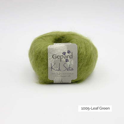 Kid Seta de Gepard Garn coloris 1005 Leaf Green