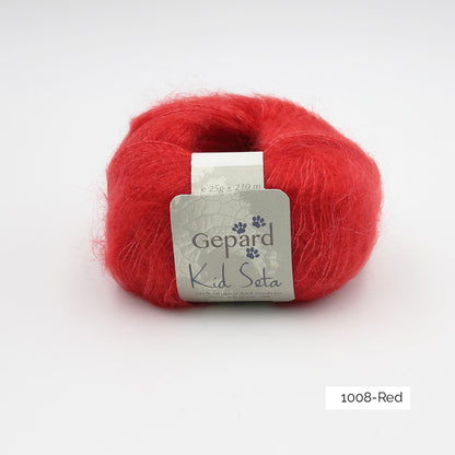 Kid Seta de Gepard Garn coloris 1008 Red