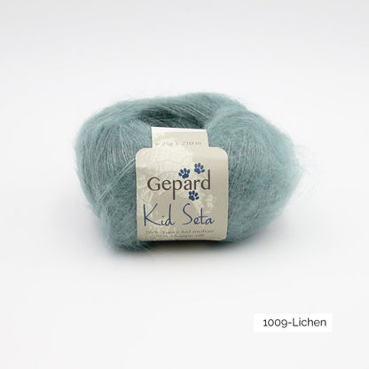 Kid Seta de Gepard Garn coloris 1009 Lichen