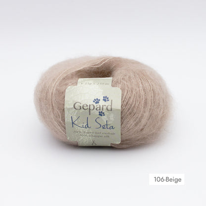 Kid Seta de Gepard Garn coloris 106 Beige