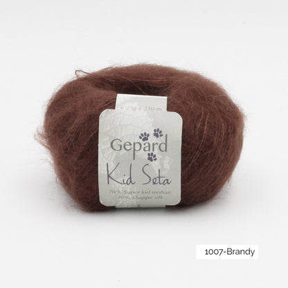 Kid Seta de Gepard Garn coloris 1107 Brandy
