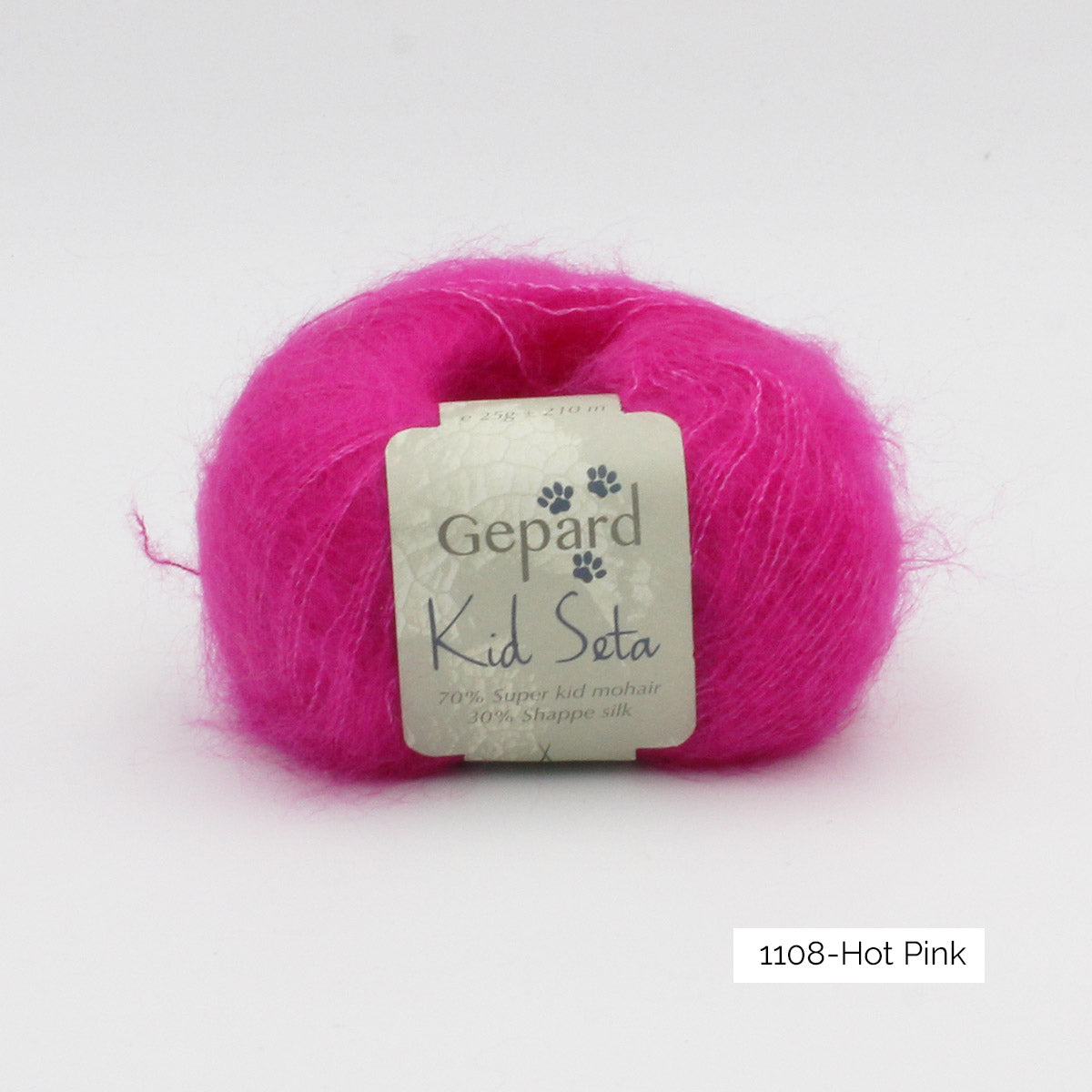 Kid Seta de Gepard Garn coloris 1108 Hot Pink