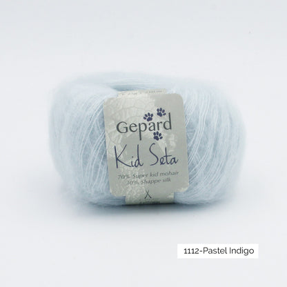 Kid Seta de Gepard Garn coloris 1112 Pastel indigo
