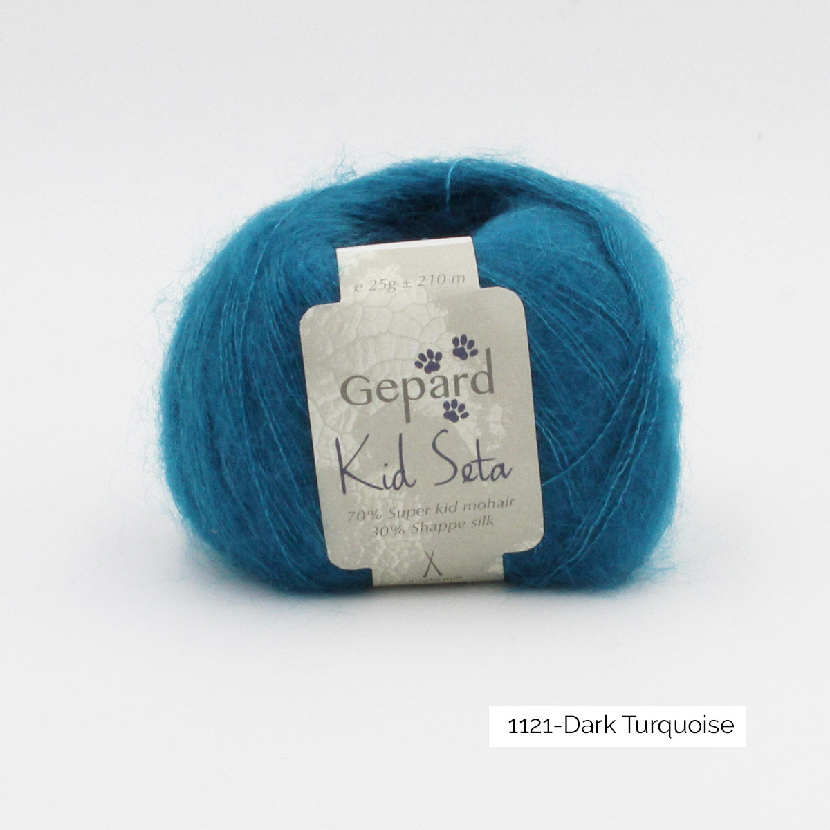 Kid Seta de Gepard Garn coloris 1121 Dark Turquoise