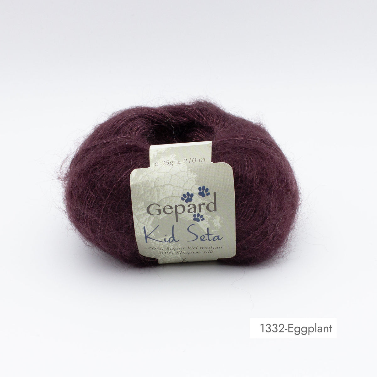 Kid Seta de Gepard Garn coloris 1332 Eggplant