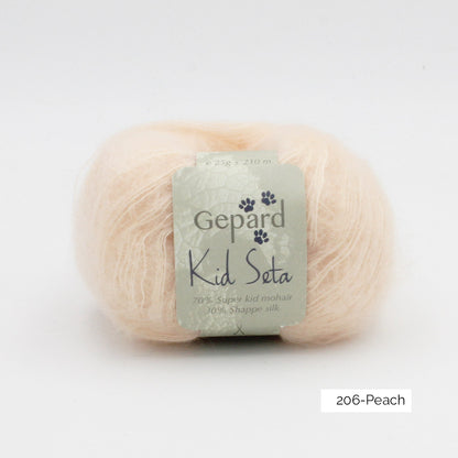 Kid Seta de Gepard Garn coloris 206 Peach