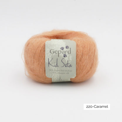 Kid Seta de Gepard Garn coloris 220 Caramel
