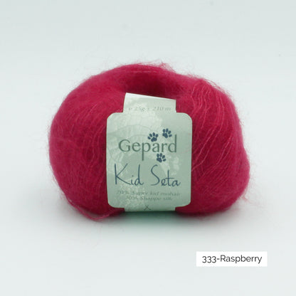 Kid Seta de Gepard Garn coloris 333 Raspberry