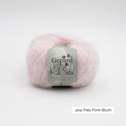 Kid Seta de Gepard Garn coloris 404 Pale Pink Blush