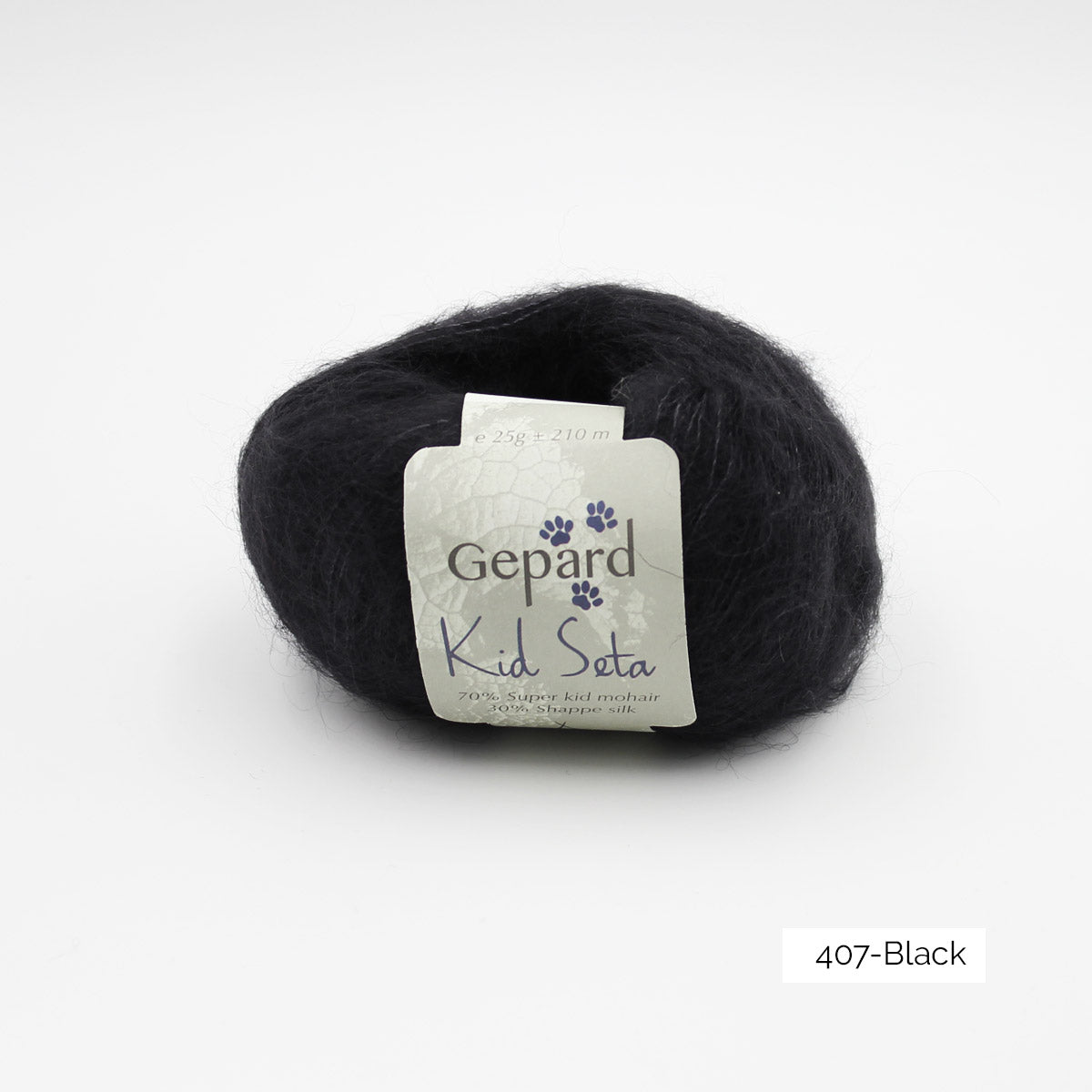 Kid Seta de Gepard Garn coloris 407 Black