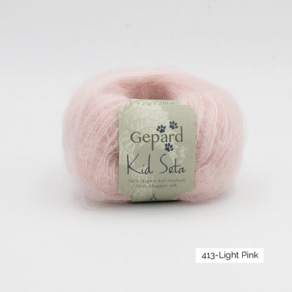 Kid Seta de Gepard Garn coloris 413 Light Pink