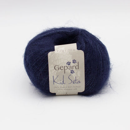Kid Seta de Gepard Garn coloris 415 Navy Blue