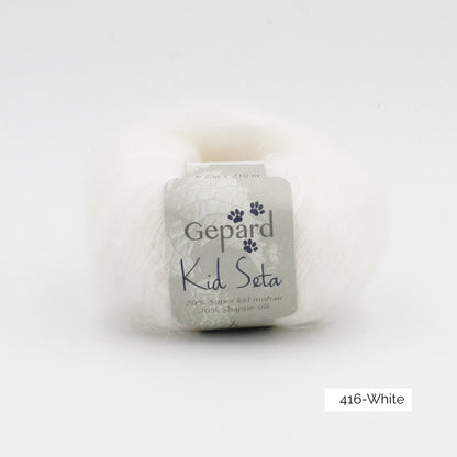 Kid Seta de Gepard Garn coloris 416 White