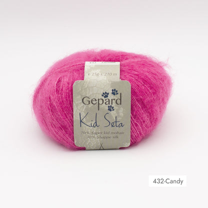 Kid Seta de Gepard Garn coloris 432 Candy