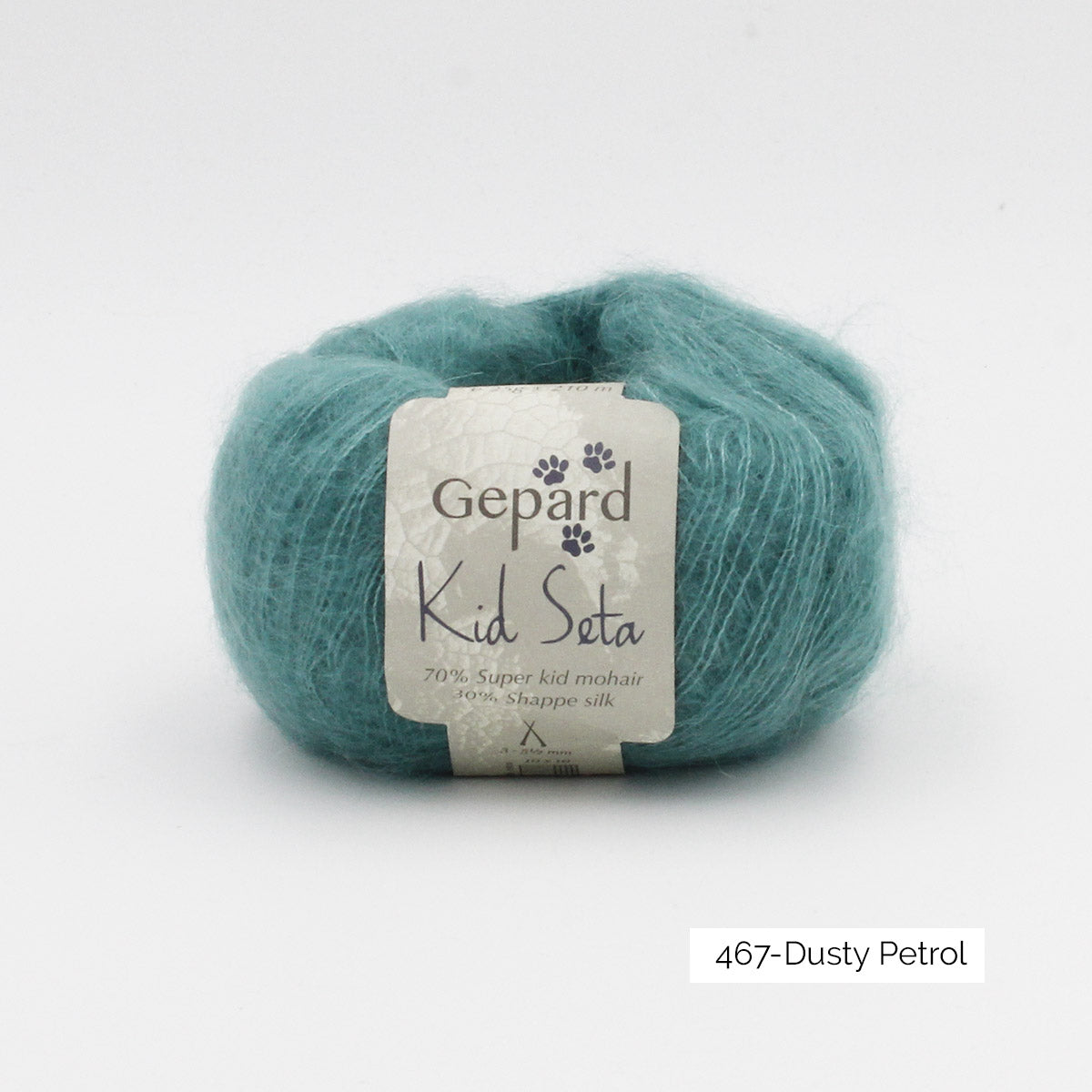Kid Seta de Gepard Garn coloris 467 Dusty Petrol