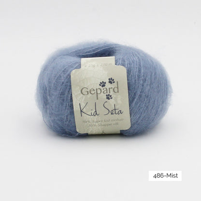 Kid Seta de Gepard Garn coloris 486 Mist