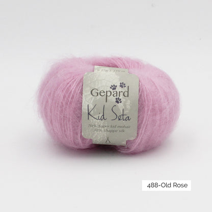 Kid Seta de Gepard Garn coloris 488 Old Rose