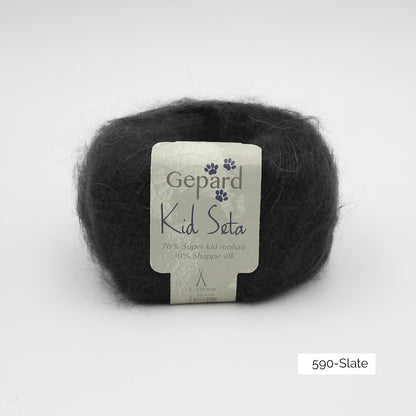 Kid Seta de Gepard Garn coloris 590 Slate