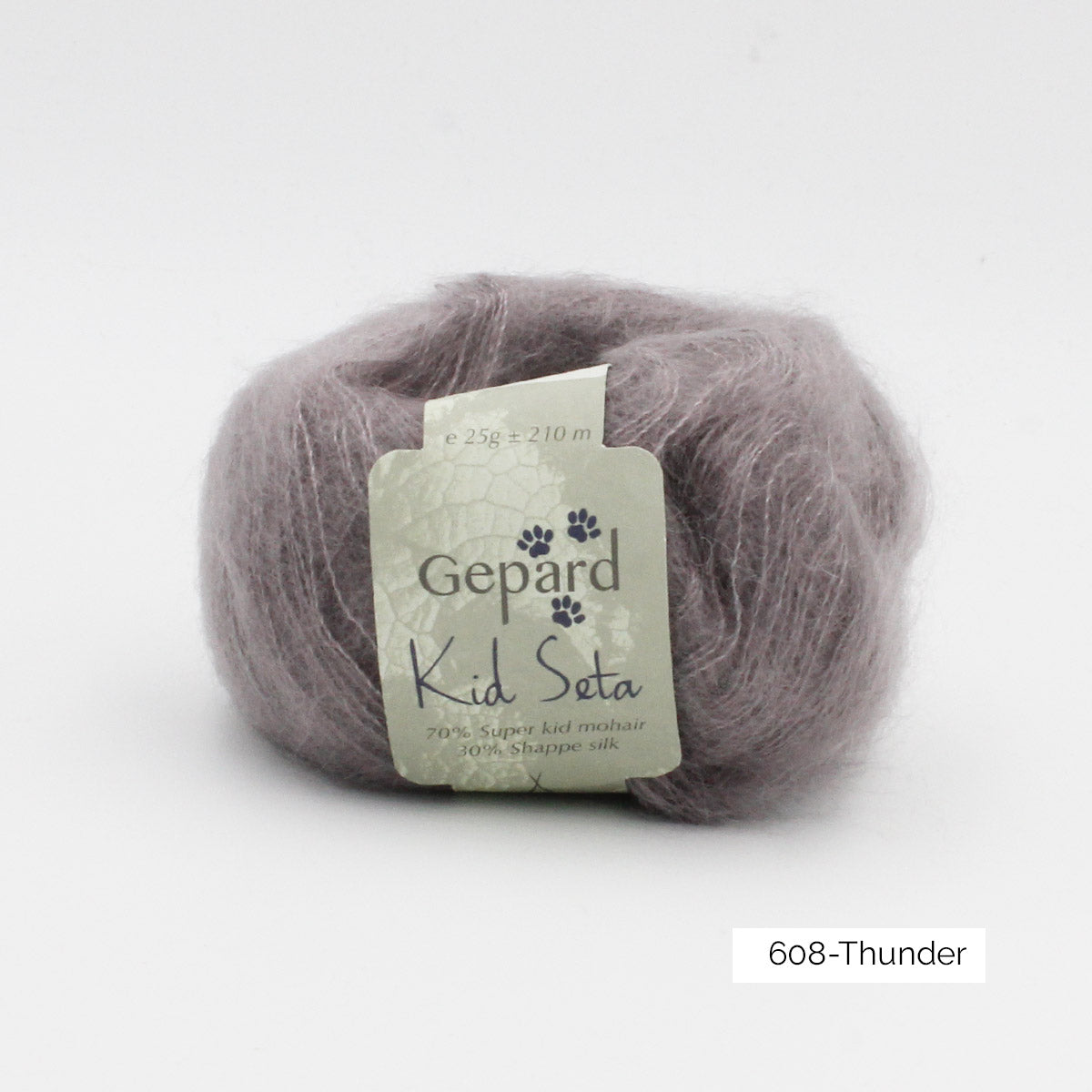 Kid Seta de Gepard Garn coloris 608 Thunder