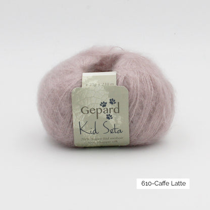 Kid Seta de Gepard Garn coloris 610 Caffe Latte