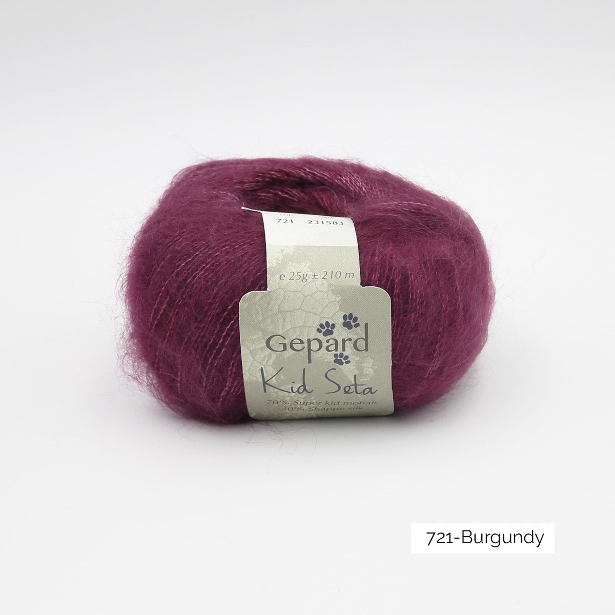 Kid Seta de Gepard Garn coloris 721 Burgundy