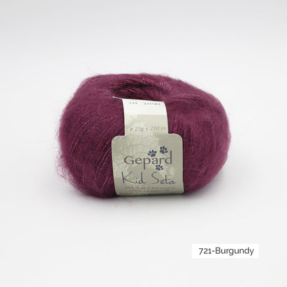 Kid Seta de Gepard Garn coloris 721 Burgundy