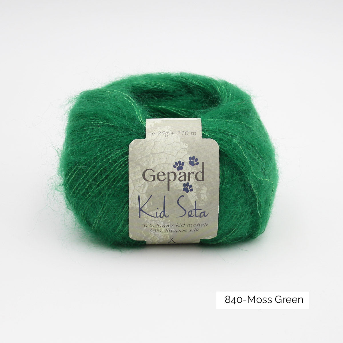 Kid Seta de Gepard Garn coloris 840 Moss Green