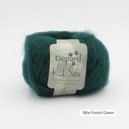 Kid Seta de Gepard Garn coloris 884 Forest Green