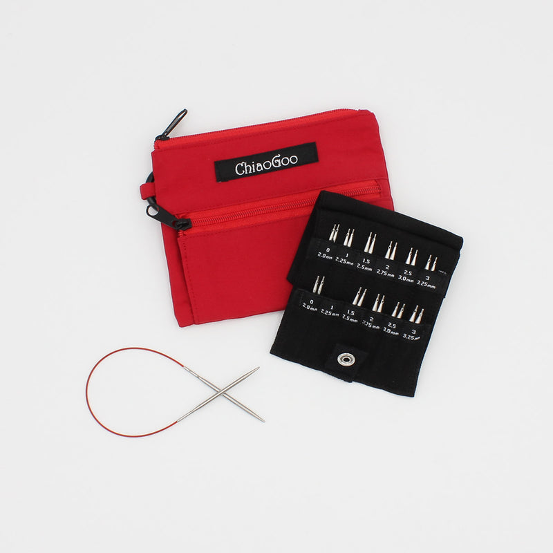 Kit Shorties Rouge 2" et 3" (de 2 à 3,25 mm) - ChiaoGoo