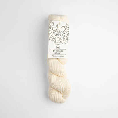 Echeveau de Ayni de Amano Yarns coloris 5000 Salt White