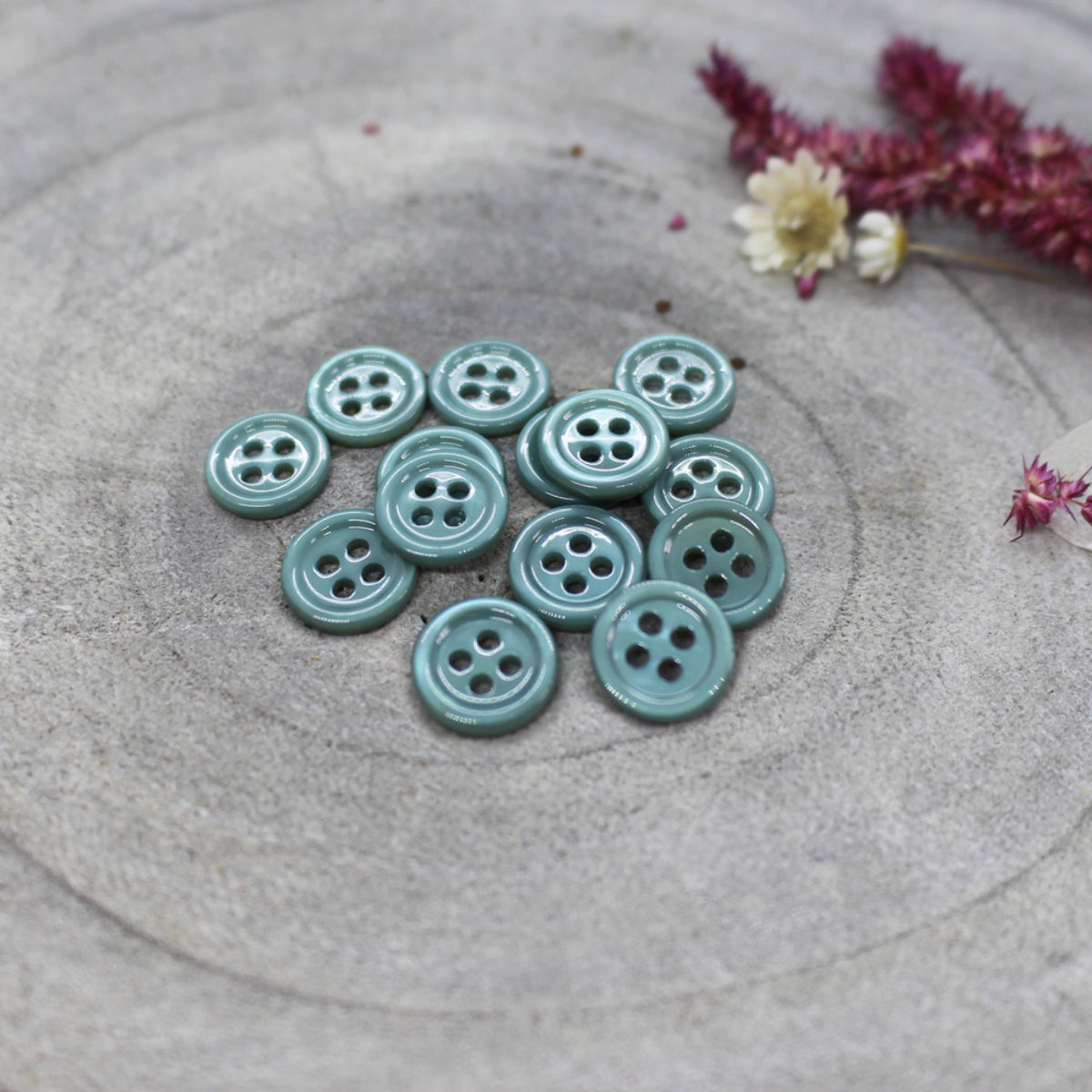Boutons Bliss d'Atelier Brunette, coloris Cactus