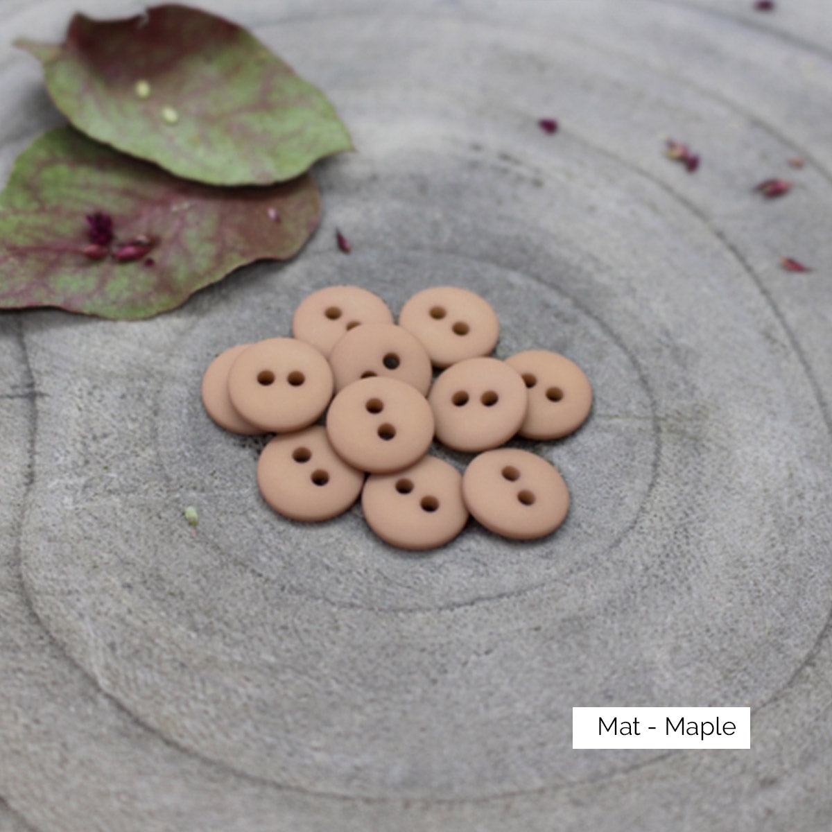 Boutons Classic Matte d'Atelier Brunette coloris Maple / Sandy Sand