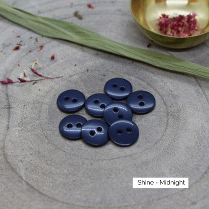 Boutons Classic Shine d'Atelier Brunette coloris Midnight