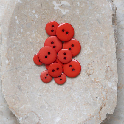 Boutons Classic Shine d'Atelier Brunette coloris Poppy Tangerine
