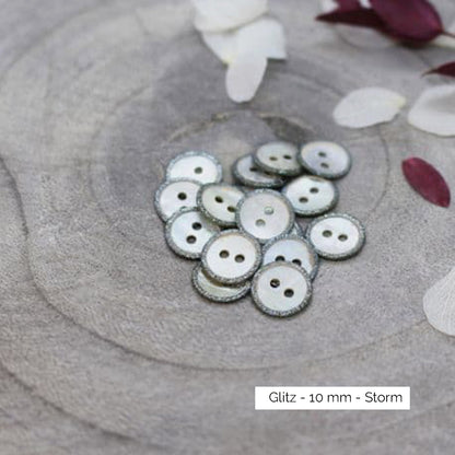 Boutons Atelier Brunette modèle Glitz, coloris Storm