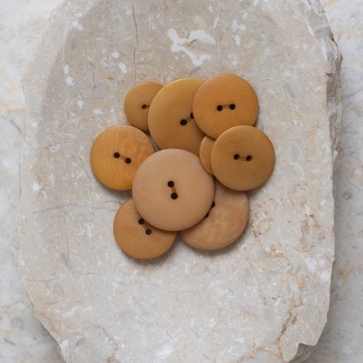 Boutons Palm d'Atelier Brunette coloris Ochre