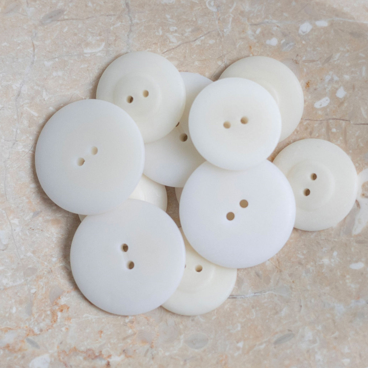Boutons Palm d'Atelier Brunette coloris Off White