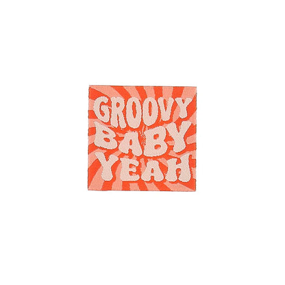 Etiquette à coudre de Bohin, modèle Groovy Baby Yeah