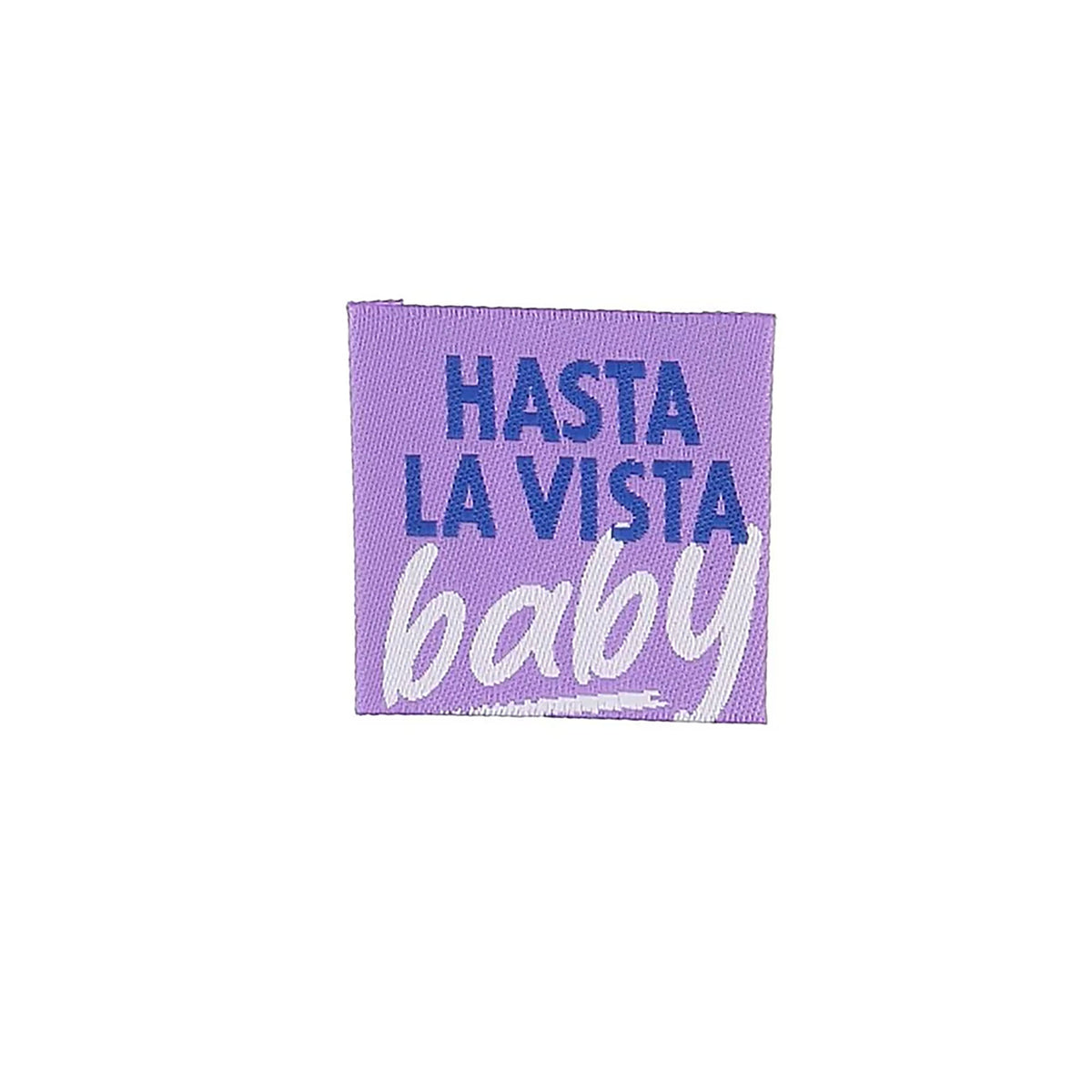 Etiquette à coudre de Bohin, modèle Hasta La Vista Baby
