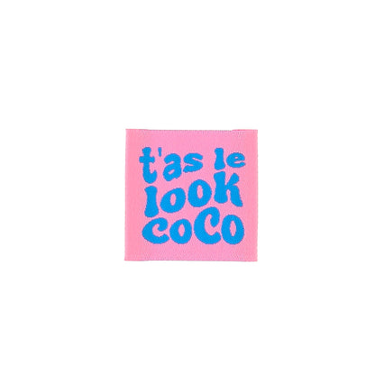 Etiquette à coudre de Bohin, modèle T'as le look Coco