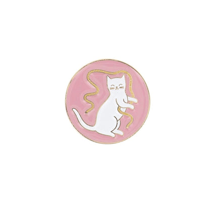 Porte-aiguilles aimanté Bohin x Audrey Jeanne, modèle Chat Ruban