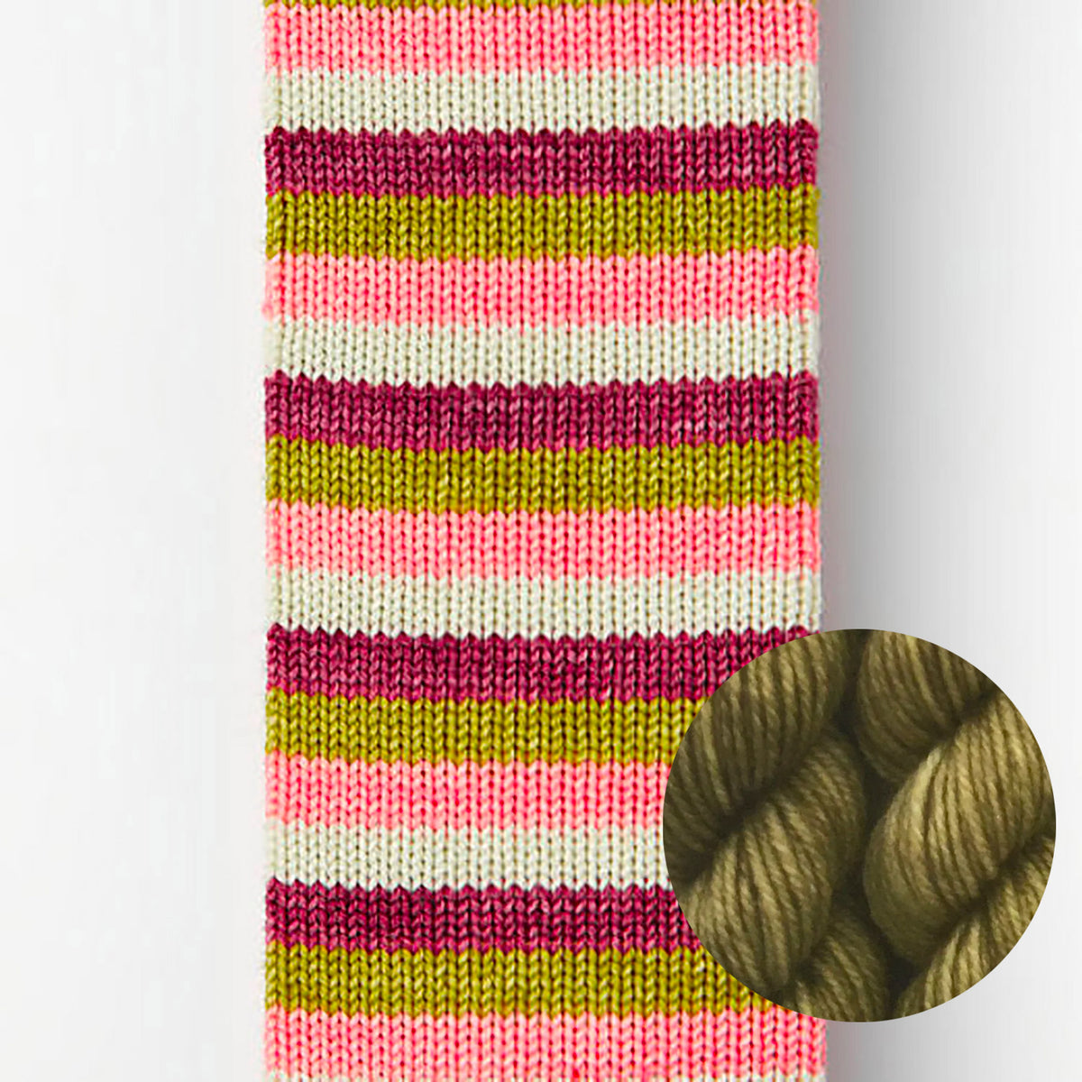 Kit de laine à chaussettes Le Bruit des Aiguilles, coloris Anxiety is a Liar / mini Chartreuse