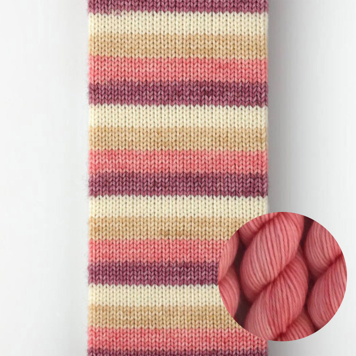 Kit de laine à chaussettes Le Bruit des Aiguilles, coloris Rory / mini Rose