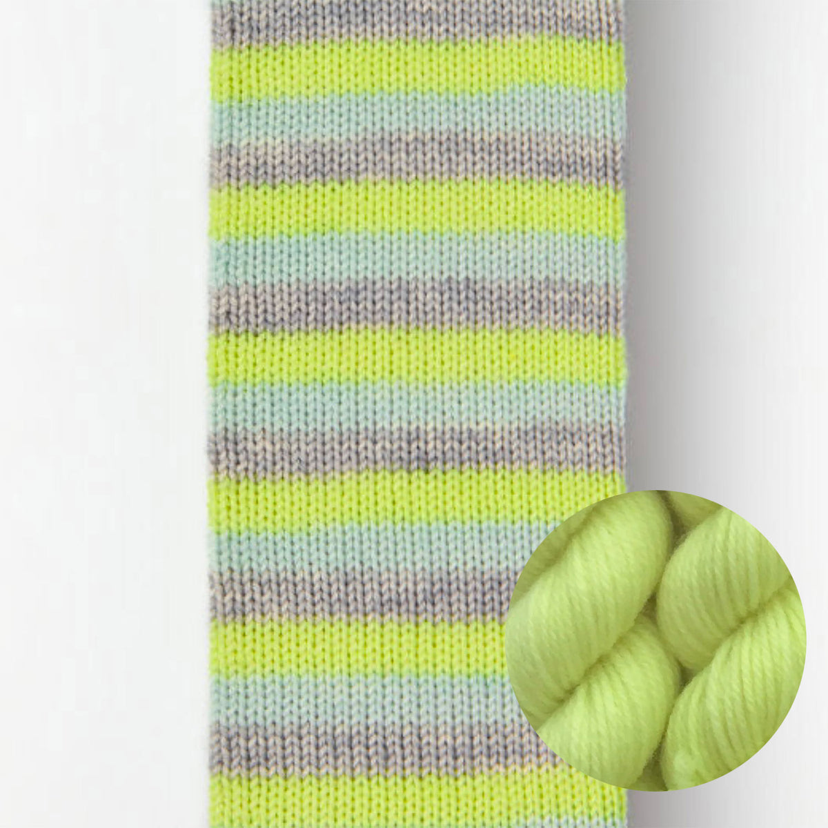 Kit de laine à chaussettes Le Bruit des Aiguilles, coloris Sonic Screwdriver / mini Jaune Fluo