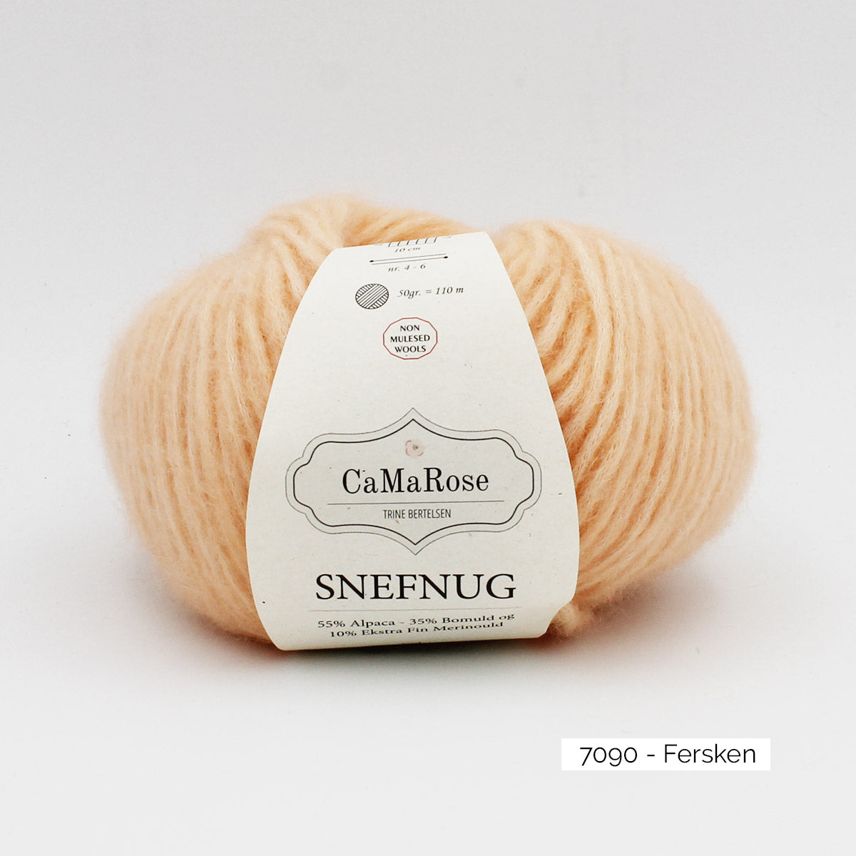Pelote de Snefnug de CaMaRose coloris 7090 Fersken