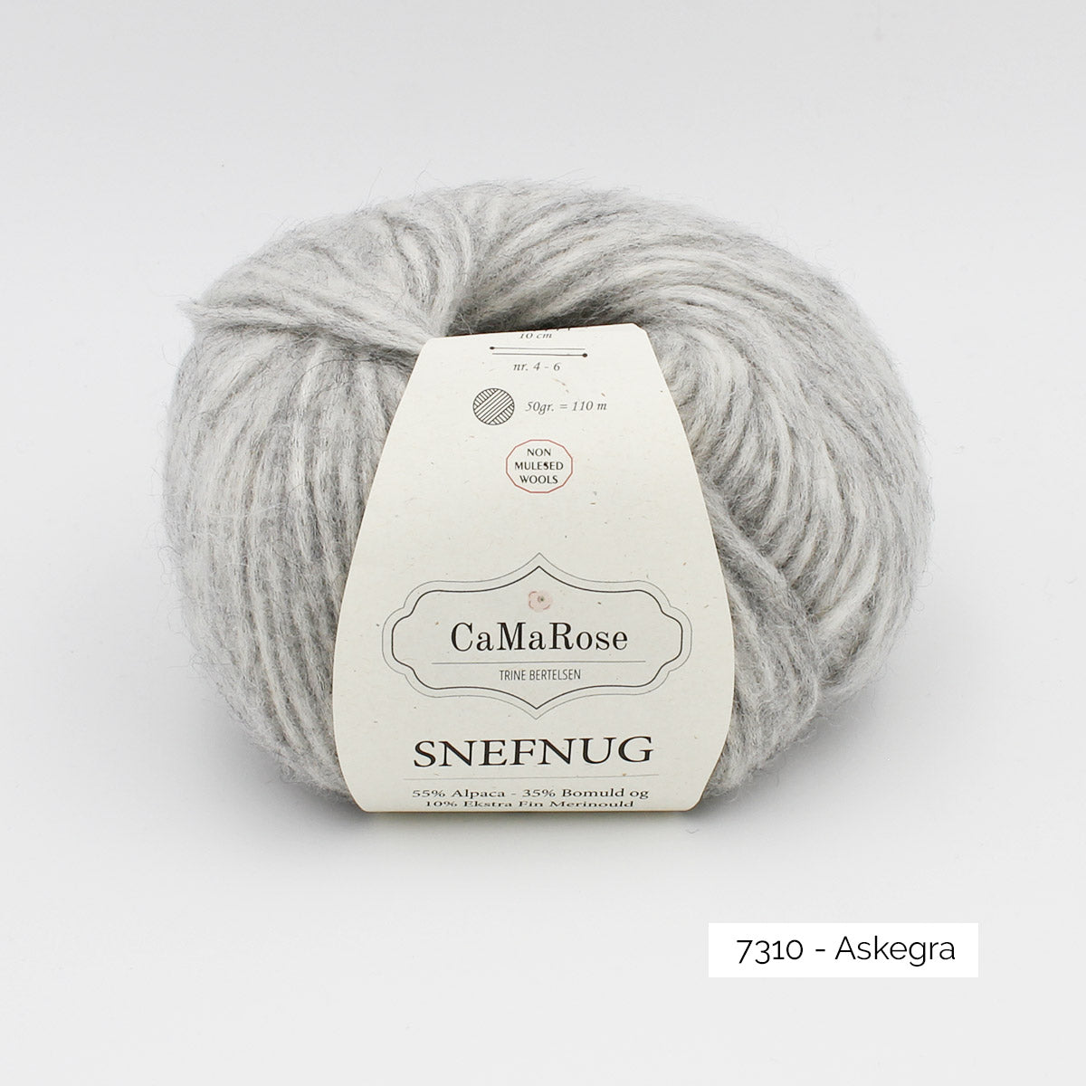 Pelote de Snefnug de CaMaRose coloris 7310 Askegra