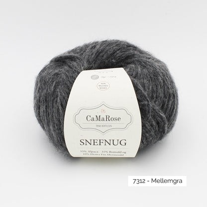 Pelote de Snefnug de CaMaRose coloris 7312 Mellemgra