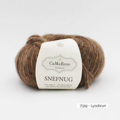 Pelote de Snefnug de CaMaRose coloris 7319 Lysebrun